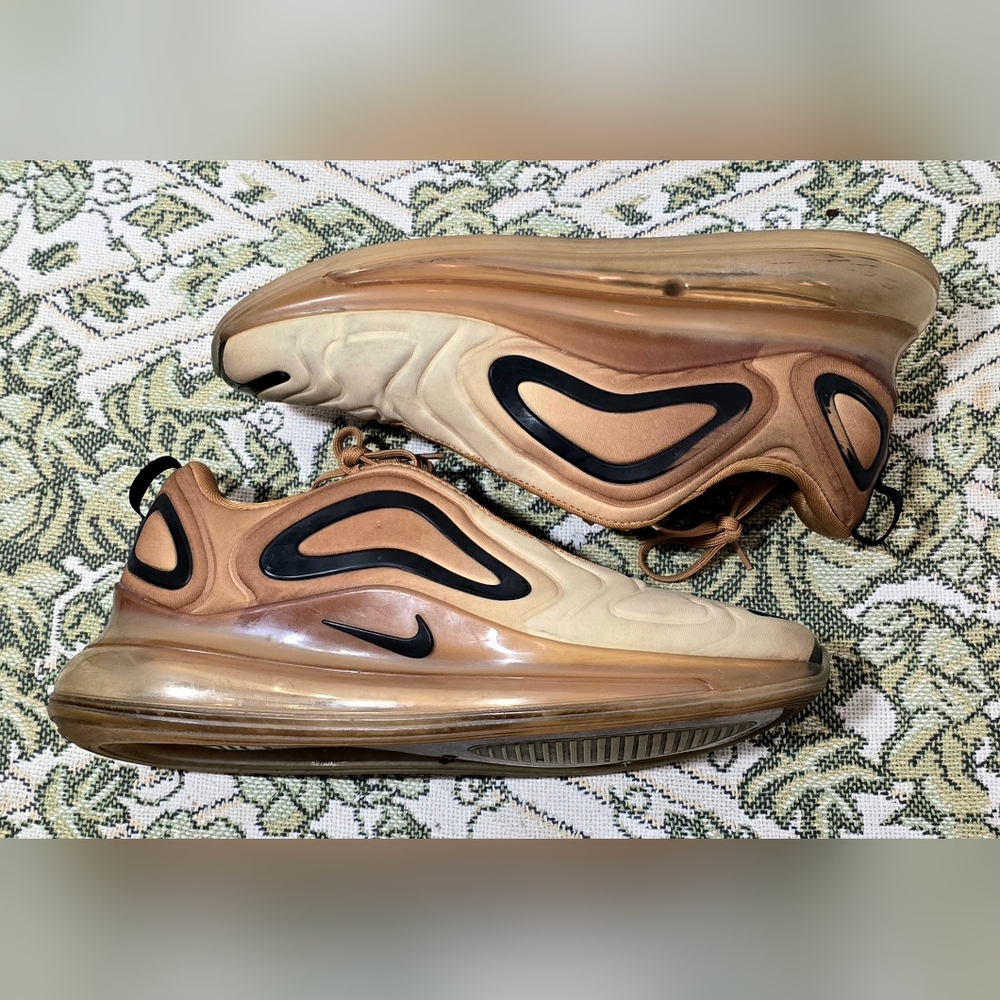 Nike Air Max 720 Wheat Black Club Gold Desert AO2924-700 Men's Sneaker Sz 12